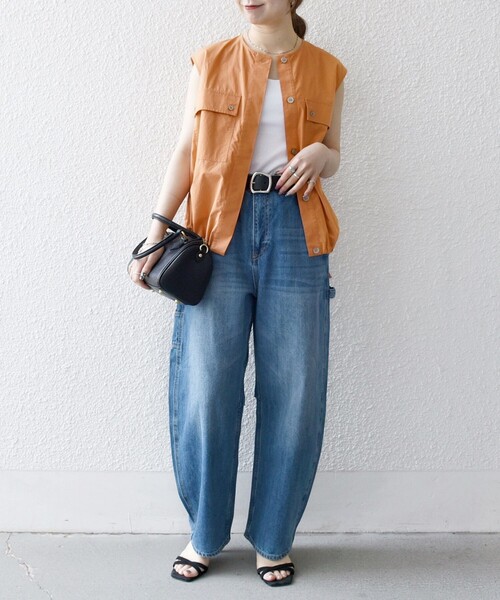 SHIPS for women / シップスウィメン SHIPS any:〈洗濯機可能〉ポプリン フレンチスリーブ ポケット ドロスト シャツ セール】SHIPS any:〈洗濯機可能〉ポプリン フレンチスリーブ