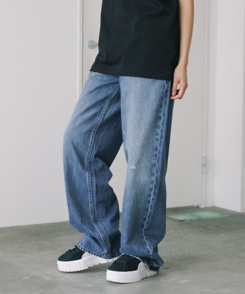 【 】★CK Jeans バギージーンズ★送料無料★ Calvin Klein/カルバンクライン BAGGY FADED CK BLUE JEAN