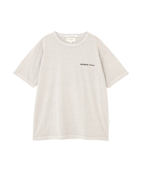 国内発送【AVIREX】フェードウォッシュプリントTシャツ FADE WASH PRINT T-SHIRT/フェードウォッシュプリントTシャツ（T