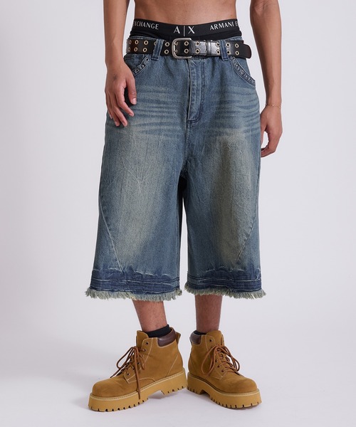 バギーフィットバミューダジョーツ BAGGY-FIT バミューダジョーツ - ミディアムブルー | ZARA Japan