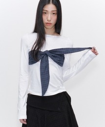 Tシャツ・カットソー MISEKI SEOUL Unbalanced quote slit sleeves KK5B0047 MUSINSA | MISEKI SEOUL Unbalanced quote slit sleeves WHITE