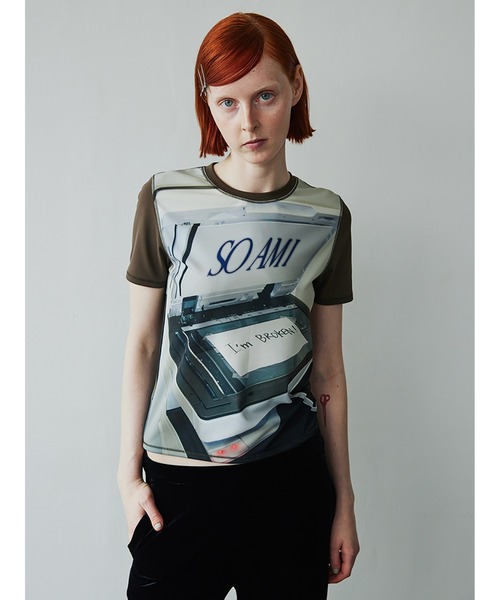 トップス SORIN SO AM I Panel Print T-shirt セール】SO AM I Panel Print T-shirt（Tシャツ/カットソー