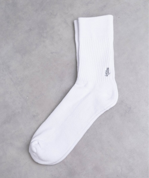 Gramicci(グラミチ)の「●GRAMICCI●BASIC CREW SOCKS(ソックス/靴下・メンズ・ブラック/その他/ホワイト・25-27/23-25)」の10枚目の写真