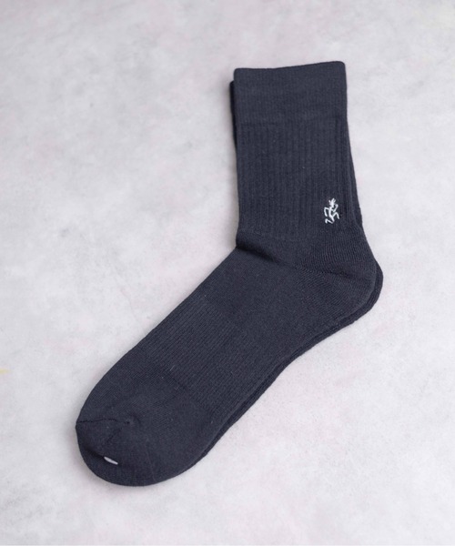 Gramicci(グラミチ)の「●GRAMICCI●BASIC CREW SOCKS(ソックス/靴下・メンズ・ブラック/その他/ホワイト・25-27/23-25)」の4枚目の写真
