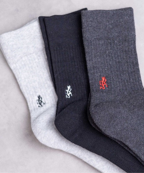 Gramicci(グラミチ)の「●GRAMICCI●BASIC CREW SOCKS(ソックス/靴下・メンズ・ブラック/その他/ホワイト・25-27/23-25)」の6枚目の写真