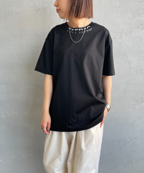 TATRAS/タトラス] WANDO ネックロゴ ショートスリーブTシャツ（T