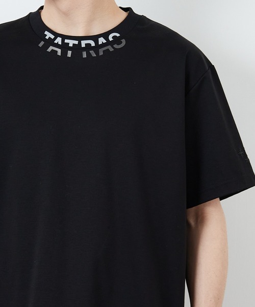 TATRAS/タトラス] WANDO ネックロゴ ショートスリーブTシャツ（T