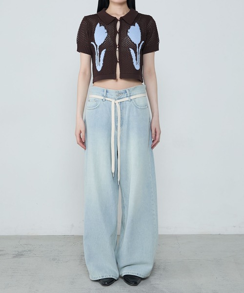 極美品✨◆mintdesigns◆ボタニカルローブロングカーディガン TO BE CHIC - トゥービーシック W5F10-646-09 ロング