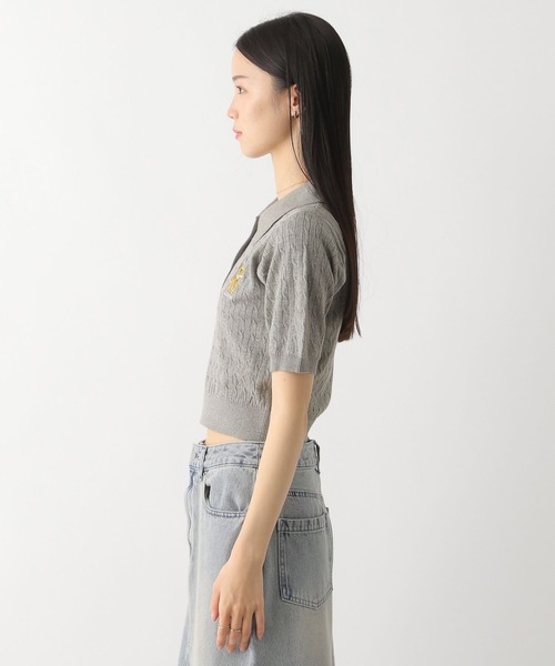 セール】【TeddyBear/テディベア】ケーブルポロニット（半袖） 452636