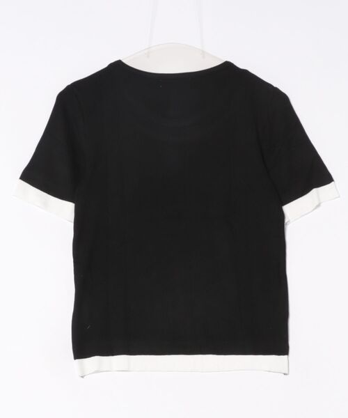 aimoha(アイモハ)の「リブ配色Tシャツ (SS)(Tシャツ/カットソー・レディース・グレー/ライトベージュ/ホワイト/ブラック/ダークグレー・MEDIUM/LARGE)」の6枚目の写真