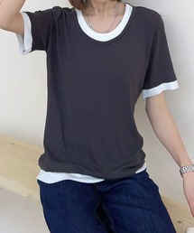 リブ配色Tシャツ (SS)