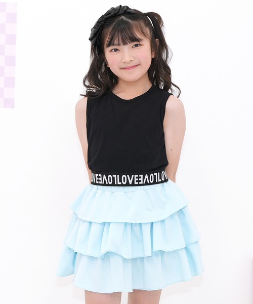 Bee des Bee（ビーデスビー）の「タンクトップ（タンクトップ・キッズ・ラベンダー/アイボリー/ブラック・100cm/110cm/120cm/130cm/140cm/150cm）」の5枚目の写真