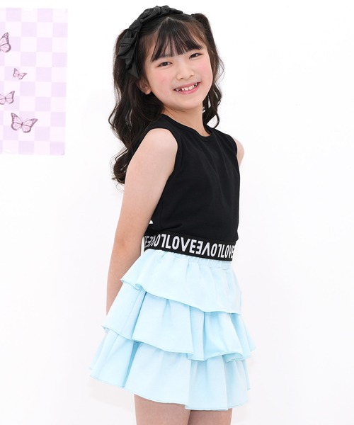 Bee des Bee（ビーデスビー）の「タンクトップ（タンクトップ・キッズ・ラベンダー/アイボリー/ブラック・100cm/110cm/120cm/130cm/140cm/150cm）」の6枚目の写真