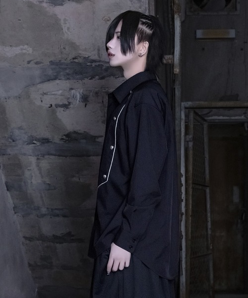 リボン付きタックシャツ（シャツ/ブラウス）｜WRouge（ルージュ）の
