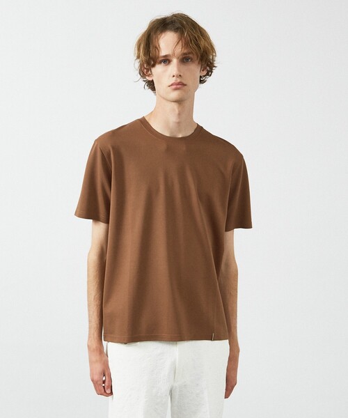 ABAHOUSE(アバハウス)の「【定番】ドレスポンチ クルーネック 半袖Tシャツ / ストレッチ 冷涼感(Tシャツ/カットソー・メンズ・ホワイト/グレー/ブラウン系その他/ブラック/グリーン系その他/ダークネイビー・44/50/48/46)」の5枚目の写真