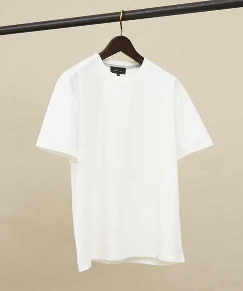 ABAHOUSE(アバハウス)の「【定番】ドレスポンチ クルーネック 半袖Tシャツ / ストレッチ 冷涼感(Tシャツ/カットソー・メンズ・ホワイト/グレー/ブラウン系その他/ブラック/グリーン系その他/ダークネイビー・44/50/48/46)」の2枚目の写真
