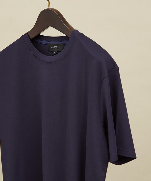 ABAHOUSE(アバハウス)の「【定番】ドレスポンチ クルーネック 半袖Tシャツ / ストレッチ 冷涼感(Tシャツ/カットソー・メンズ・ホワイト/グレー/ブラウン系その他/ブラック/グリーン系その他/ダークネイビー・44/50/48/46)」の1枚目の写真