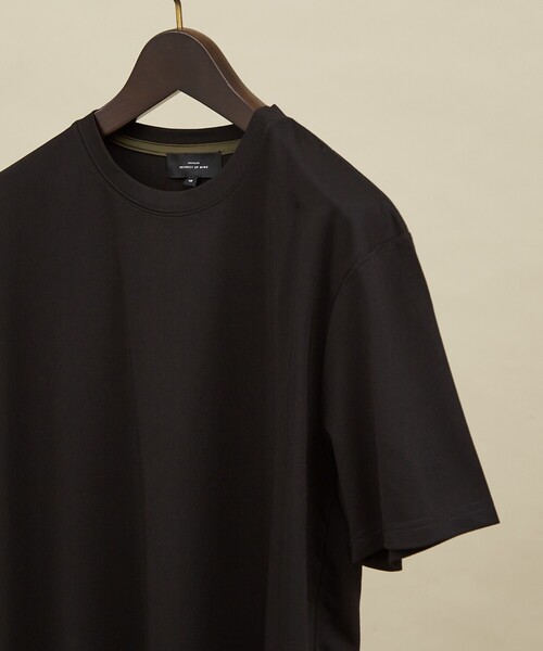 ABAHOUSE(アバハウス)の「【定番】ドレスポンチ クルーネック 半袖Tシャツ / ストレッチ 冷涼感(Tシャツ/カットソー・メンズ・ホワイト/グレー/ブラウン系その他/ブラック/グリーン系その他/ダークネイビー・44/50/48/46)」の3枚目の写真