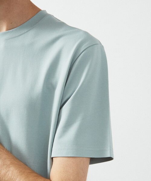ABAHOUSE(アバハウス)の「【定番】ドレスポンチ クルーネック 半袖Tシャツ / ストレッチ 冷涼感(Tシャツ/カットソー・メンズ・ホワイト/グレー/ブラウン系その他/ブラック/グリーン系その他/ダークネイビー・44/50/48/46)」の12枚目の写真