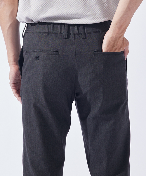 ABAHOUSE GRAY（アバハウスグレイ）の「【ハイパーストレッチ】ヘリンボーン イージー スラックス パンツ（スラックス・メンズ・ブラック/チャコールグレー/ベージュ/ネイビー・44/46/48/50）」の16枚目の写真