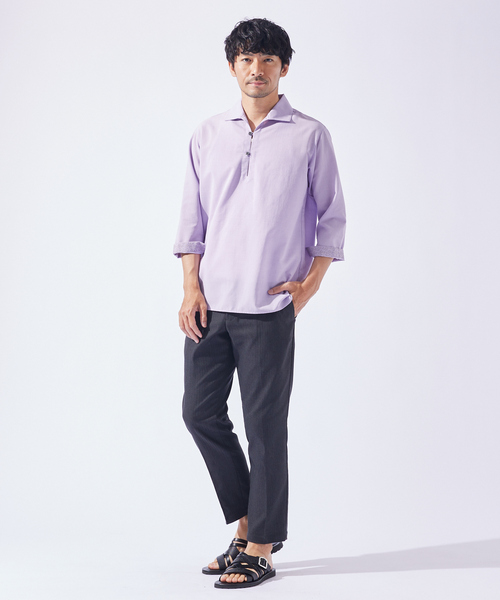 ABAHOUSE GRAY（アバハウスグレイ）の「【ハイパーストレッチ】ヘリンボーン イージー スラックス パンツ（スラックス・メンズ・ブラック/チャコールグレー/ベージュ/ネイビー・44/46/48/50）」の8枚目の写真