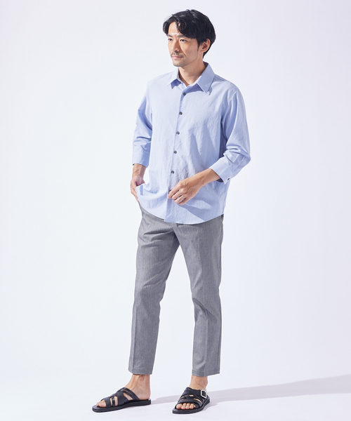 ABAHOUSE GRAY（アバハウスグレイ）の「【ハイパーストレッチ】ヘリンボーン イージー スラックス パンツ（スラックス・メンズ・ブラック/チャコールグレー/ベージュ/ネイビー・44/46/48/50）」の11枚目の写真