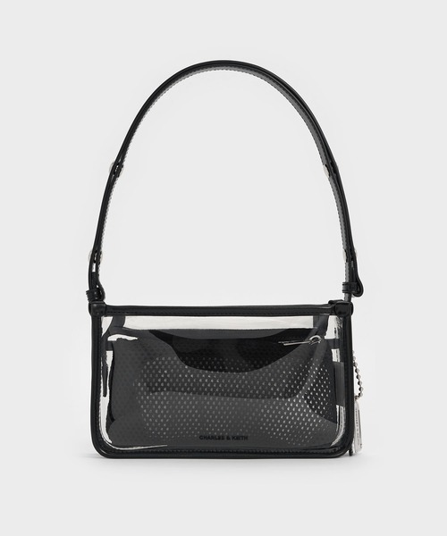 CHARLES & KEITH(チャールズ & キース)の「Norah ノラ シースルーショルダーバッグ(ショルダーバッグ・レディース・クリア/ピンク系その他5・S)」の8枚目の写真