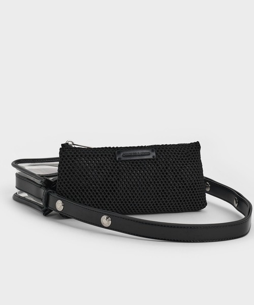 CHARLES & KEITH(チャールズ & キース)の「Norah ノラ シースルーショルダーバッグ(ショルダーバッグ・レディース・クリア/ピンク系その他5・S)」の9枚目の写真