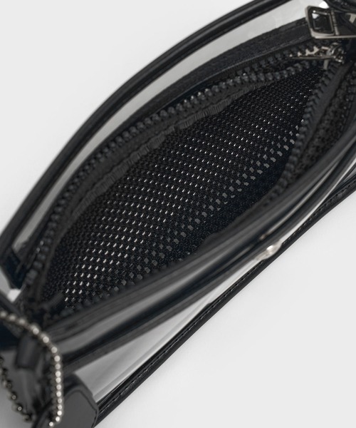 CHARLES & KEITH(チャールズ & キース)の「Norah ノラ シースルーショルダーバッグ(ショルダーバッグ・レディース・クリア/ピンク系その他5・S)」の10枚目の写真