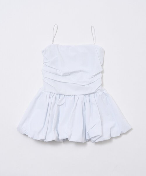 mline(エムライン)の「【新色追加!BEI/BLU】バルーンビスチェ(シャツ/ブラウス・レディース・オフホワイト/ブラック/ベージュ/ブルー・FREE)」の8枚目の写真