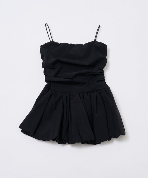 mline(エムライン)の「【新色追加!BEI/BLU】バルーンビスチェ(シャツ/ブラウス・レディース・オフホワイト/ブラック/ベージュ/ブルー・FREE)」の13枚目の写真