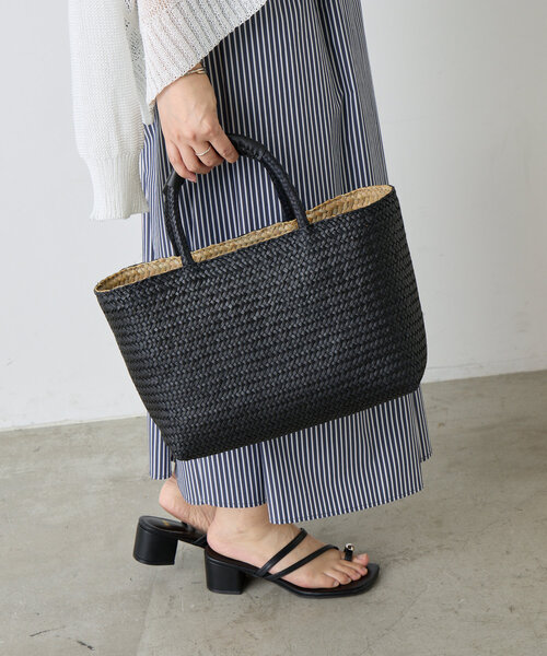 Jena espace merveilleux（ジェナ　エスパスメルヴェイユ）の「シーグラスバッグ（トートバッグ・レディース・ブラック/グリーン・FREE）」の4枚目の写真