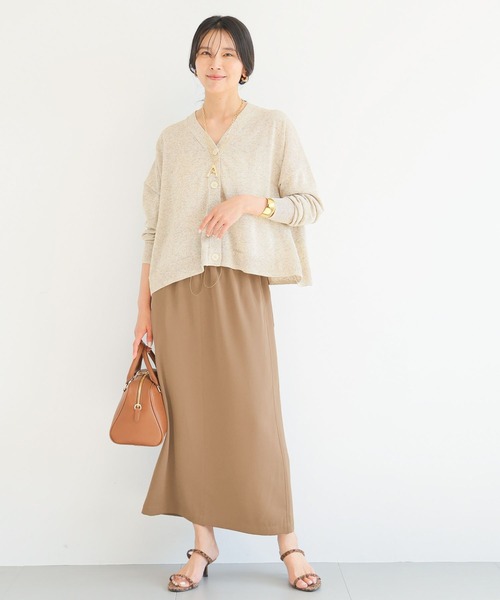 BARNYARDSTORM（バンヤードストーム）の「BARNYARDSTORM / リネンコンライトカーディガン（カーディガン/ボレロ・レディース・ベージュ/ブラック・FREE）」の22枚目の写真