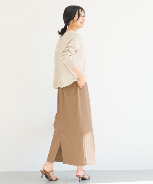 BARNYARDSTORM（バンヤードストーム）の「BARNYARDSTORM / リネンコンライトカーディガン（カーディガン/ボレロ・レディース・ベージュ/ブラック・FREE）」の21枚目の写真