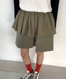 フェイクツーピースハーフパンツ