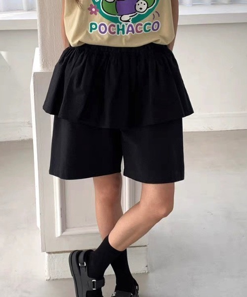 Vipoa(ヴィポア)の「フェイクツーピースハーフパンツ(その他パンツ・レディース・カーキ/ブラック/ホワイト・FREE)」の16枚目の写真