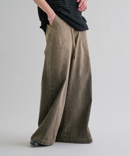 epnok（エプノック）の「グラデーションデニムワイドパンツ（デニムパンツ・メンズ・インディゴブルー/ブルー系その他/ブラウン/グレー/ブラック・SMALL/MEDIUM/LARGE）」の4枚目の写真