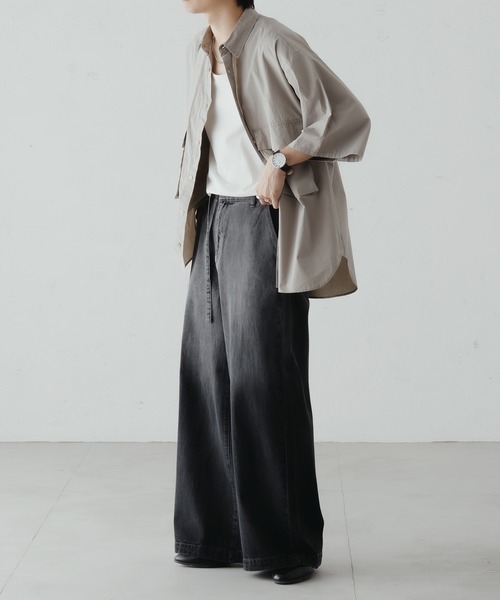 epnok（エプノック）の「グラデーションデニムワイドパンツ（デニムパンツ・メンズ・インディゴブルー/ブルー系その他/ブラウン/グレー/ブラック・SMALL/MEDIUM/LARGE）」の15枚目の写真