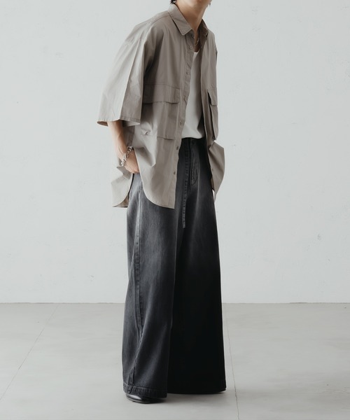 epnok（エプノック）の「グラデーションデニムワイドパンツ（デニムパンツ・メンズ・インディゴブルー/ブルー系その他/ブラウン/グレー/ブラック・SMALL/MEDIUM/LARGE）」の14枚目の写真