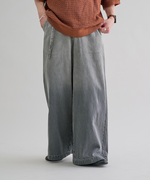 epnok（エプノック）の「グラデーションデニムワイドパンツ（デニムパンツ・メンズ・インディゴブルー/ブルー系その他/ブラウン/グレー/ブラック・SMALL/MEDIUM/LARGE）」の22枚目の写真