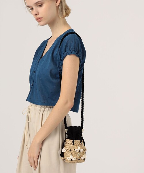 TOMORROWLAND （トゥモローランド）の「Le Nine TINY BUD バスケットバッグ（かごバッグ・レディース・ベージュ・FREE）」の2枚目の写真