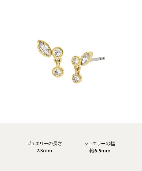 FOSSIL(フォッシル)の「フォッシル アクセサリー レディース ピアス ゴールド JA7290710(ピアス(両耳用)・レディース・ゴールド・FREE)」の9枚目の写真