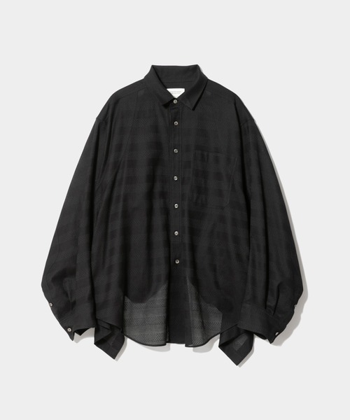 ブラウス シャツ ビューティフルピープル beautiful people double-end leno     cloth work shirt double-end leno cloth work shirt（シャツ/ブラウス