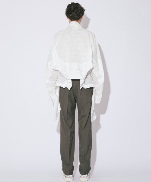 ブラウス シャツ ビューティフルピープル beautiful people double-end leno     cloth work shirt double-end leno cloth work shirt（シャツ/ブラウス