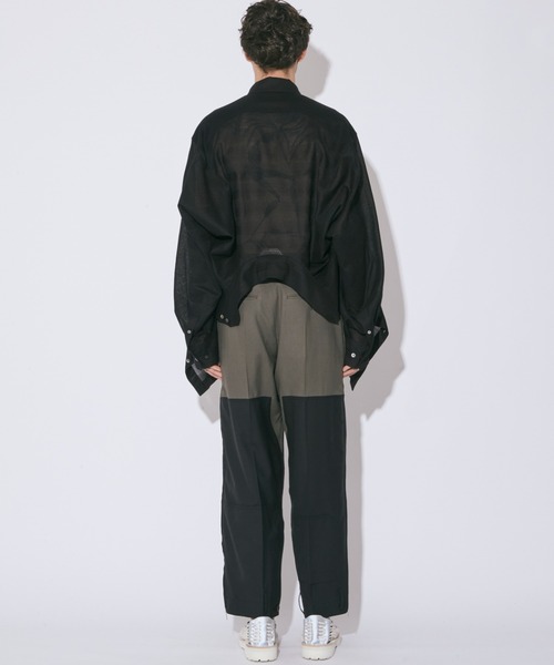 ブラウス シャツ ビューティフルピープル beautiful people double-end leno     cloth work shirt double-end leno cloth work shirt（シャツ/ブラウス