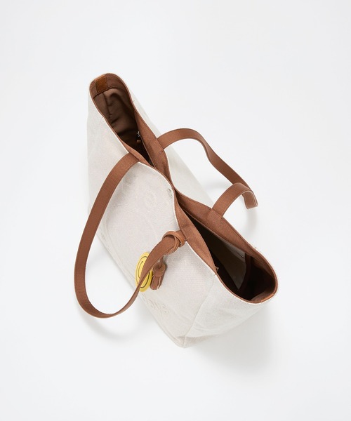 Breath TOPKAPI（ブレストプカピ）の「【Breath TOPKAPI】SMILE COLLETION エンボス スマイル ビッグ トートバッグ /スマイルチャーム付き（トートバッグ・レディース・ブラック/ベージュ・FREE）」の12枚目の写真