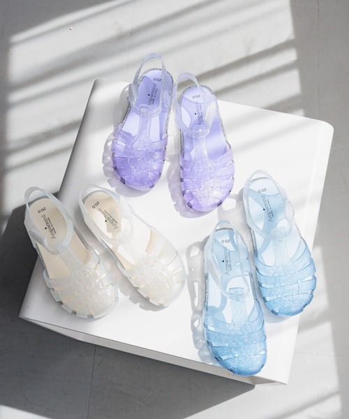 BAYFLOW（ベイフロー）の「[毎年大人気!!]ジェリーサンダル [17cm-21cm](KIDS)（サンダル・キッズ・オフホワイト/サックスブルー/ラベンダー・17.0cm/18.0cm/19.0cm/20.0cm/21.0cm）」の4枚目の写真
