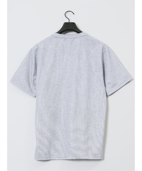 NOTA BENE（ノータベネ）の「【ウォッシャブル】ノータベネ/NOTABENE メッシュドビー Vネック半袖Tシャツ（Tシャツ/カットソー・メンズ・ブルー/グレー系その他2/ネイビー・MEDIUM/X-LARGE/LARGE）」の9枚目の写真