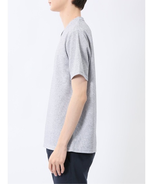 NOTA BENE（ノータベネ）の「【ウォッシャブル】ノータベネ/NOTABENE メッシュドビー Vネック半袖Tシャツ（Tシャツ/カットソー・メンズ・ブルー/グレー系その他2/ネイビー・MEDIUM/X-LARGE/LARGE）」の12枚目の写真