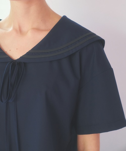 A10 PUTUMAYO マーチングバンド　カットソー　トップス　セーラー襟 刺繍セーラートップス（Tシャツ/カットソー）｜Poika（ポイカ